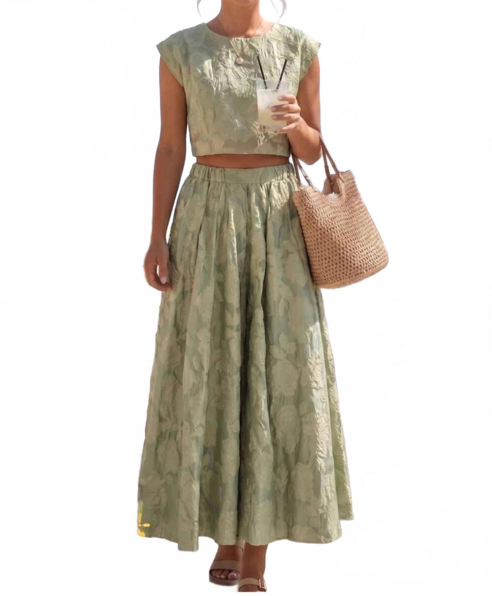 NEW HYFVE flora affair jacquard set in olive